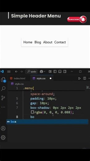 Simple 🔥 Navbar Menu (Use Vs Code)
