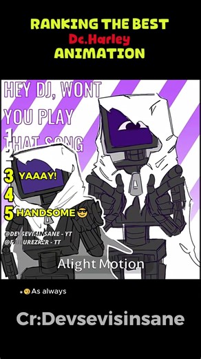 Ranking The Best Dc.Harley poppyplaytime Animation #poppyplaytimechapter5 #gaming #tweening #shorts