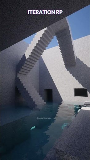 Minecraft High-End Shader Test on Pool 😳 #minecraft #minecraftshorts #shorts #shaders