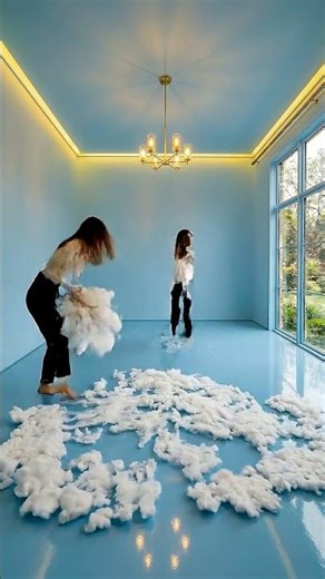 Transforming an Empty Room into a DREAM Cloud Bedroom! ☁️✨