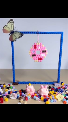 DIY LEGO Keychain Donut: Sweeten Your Style with This Fun and Easy Craft! 🍩✨ #lego #diy #keychain