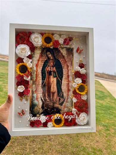 Shadow Box, Virgin of Guadalupe, Birthday's Gift, Mom's Gift, Mother's Day, Christmas Gift, Valentine's Day, Anniversary. - Etsy