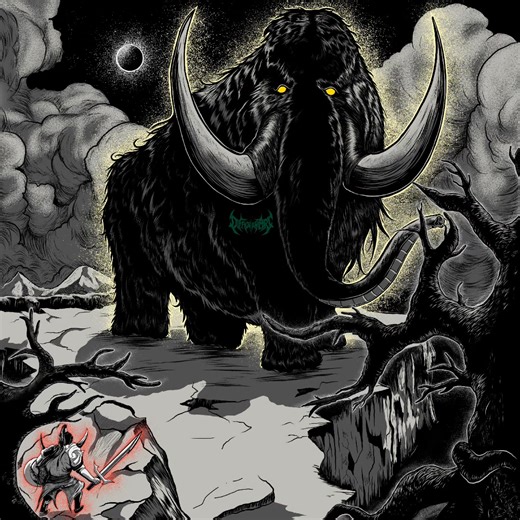 Woolly Mammoth Drawing Timelapse Art