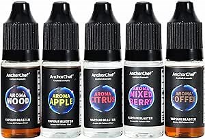 AnchorChef Cocktail Bubble Maker Kit, Cocktail Gun Bubble Portable Handheld Cold Smoking Smoker, Cocktail Vapour Aroma Kit with Accessories (5 Aromatic Oils)