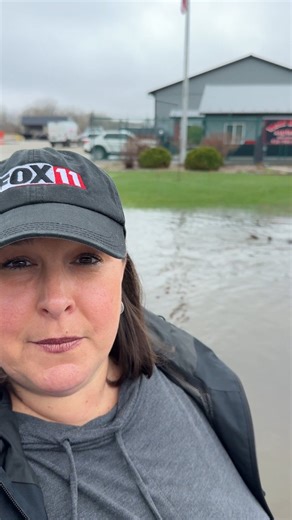 CRAZY VIDEO! Sturgeon seen swimming in flood waters in Wisconsin. Thanks to our sister station WLUK for sharing this video.