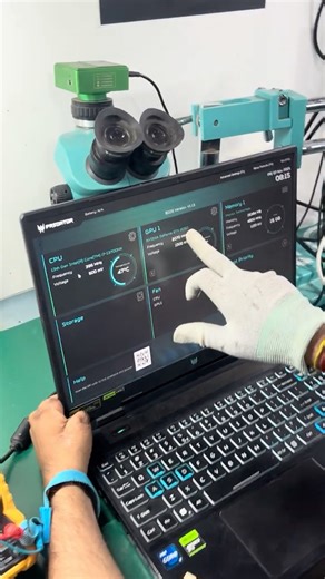 Acer Predator Gaming Core i7 13th gen 8 gb RTX 4070 Ddr5 Ram 👉I.O. And bios Ic Replace 🙏