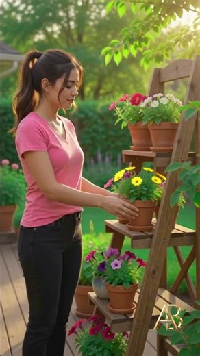 Handmade Wooden Plant Rack Every Garden Deserves 🌼 | DIY Wood Project.