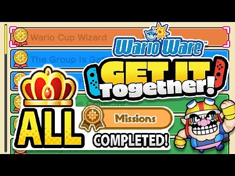 WarioWare Get It Together! - All Missions Completed + Reward