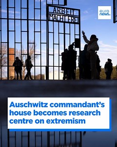 An American organisation is turning the former house of Auschwitz commandant Rudolf Höss into a research centre to combat extremism, unveiled on the 80th anniversary of Auschwitz's liberation. Once a Polish family home, it stands next to the Auschwitz-Birkenau Museum, with CEO Mark Wallace hoping visitors leave inspired to fight extremism and antisemitism. | Euronews English