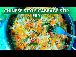 Quick and Sweet Chinese style Cabbage stir Fry recipe | Ayinalem Uka