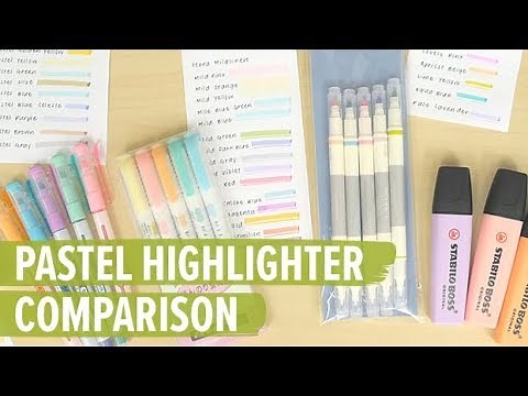 Pastel Highlighters Comparison