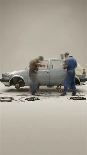 Junkyard Gem: Full Volkswagen Golf 2 Restoration in 60 Seconds