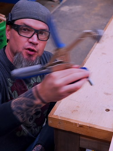 Clamp Hack! #woodworking #maker #diy #fyp