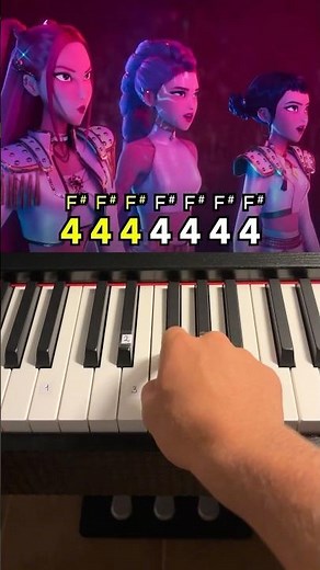 Huntrix - "What it sounds like" 🎹 Easy Piano Tutorial for beginners 😌 #kpop #pianotutorial #shorts