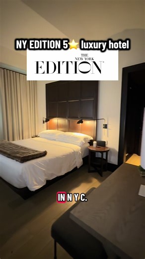 If you’re looking for a luxury hotel in New York City with one of the best locations in Manhattan, the The New York EDITION is hard to beat. ✨ This five-star NYC hotel sits right next to Madison Square Park, so in the spring you can literally step outside the hotel and be in the park within seconds while the flowers are in bloom. The location is incredibly walkable — you’re about 1 minute from the Flatiron Building, around 10 minutes to the Empire State Building, and about 20 minutes walking to
