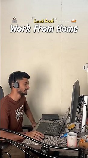 Lunch Break During Work From Home🍛💻 #shorts #food #cooking #wfh