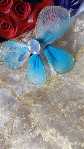 DIY BUTTERFLY HAIR CLIP🦋#diy #craft #handmade #5minutecrafts #butterfly #hairclip #shortsfeed #short