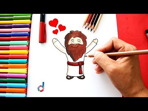 How to draw Jesus Adult (Jesus Christ) step by step easy!