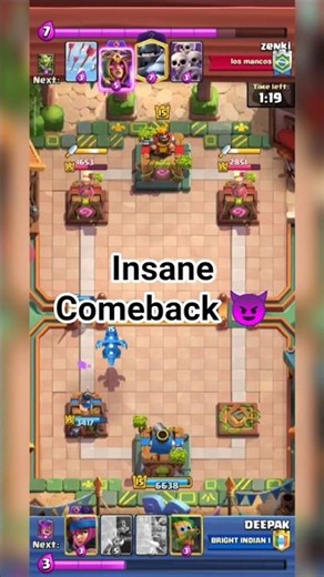 Tower Princess VS Dagger Dutchess | #clashroyale #comeback