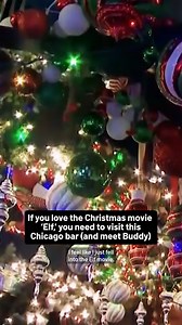The Elf-themed pop-up bar in Wrigleyville pays homage to the 2003 cult classic. | NBC Chicago