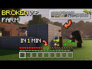How to make an EASY XP Farm in Minecraft Bedrock 1.21 / Java