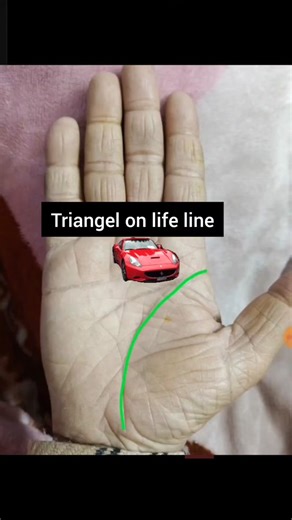 triangel on lifeline #foryou #capcut #palmistry