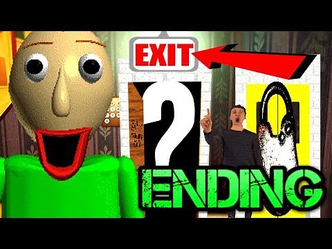 FINAL EXIT!! Baldi's Basics in Education and Learning ENDING