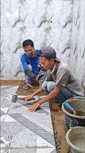 This is the risk of installing ceramic tiles with motifs