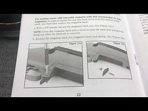 Ruger Predator AI mag latch removal