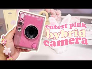 the cutest camera ever?! 📸 unboxing the pink instax mini evo
