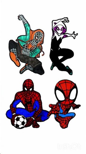 Spider-man: 4 Epic Styles #drawing #spiderman #art #howtodraw #marvel #shorts