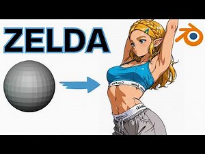 Let's Sculpt ZELDA! Full Stylized Character in Blender 5.1 (From Scratch)