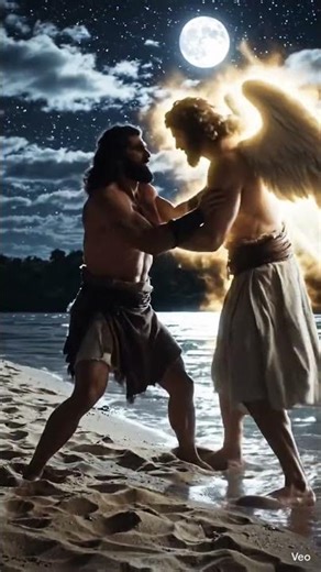 Jacob Wrestles With an Angel All Night.
