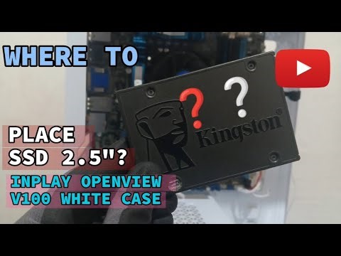 How to attach SSD 2.5" in Inplay OpenView V100 White Case #howto #pccase #computercase #pc #tutorial