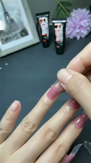 How to Apply Polygel Over Nail Tips‼️ #polygel #nails #nailtutorial🔗Link In Bio 💡😮‍🍃