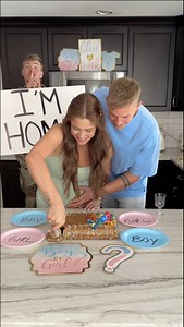 Soldier returns home to find out the gender of baby 🥹 Soldier returns home to surprise his sister and brother in law during their gender reveal party for their first baby. #couplegoals #surprise #blessed #family #baby #brothers | Jamie and Blake