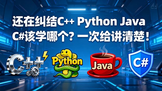 C#/.NET、C  、Python、Go语言还在纠结学什么？这回一次讲清楚！