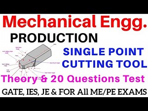 Single Point Cutting Tool || Geometry and Angles || Production || Mechanical Engineering