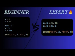 Swapping Two Variables: Beginner vs. Experienced Python Coders