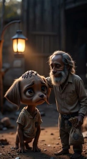 Sad Puppy & His Poor Papa – This Story Will Make You Cry