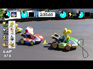 SML Go-Kart Race with Mario Kart HUD Display