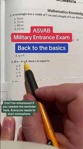 ASVAB Prep Math Knowledge walkthrough Mometrix #3