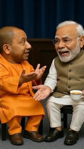 modi ji or yogi ji ke bich parlimaent mai funny ai animated video