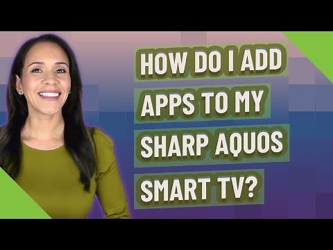 How do I add apps to my Sharp Aquos Smart TV?