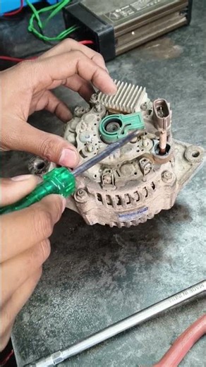 How To Check Car Alternator Voltage ⚡ || How to Identify Postive & Negative Terminal || #shorts