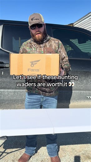 These 8 Fans hunting waders just showed up. Full test coming once I get them outside 👀 #huntinggear #huntingtiktok #waders #tiktokshopfinds #outdoorgear