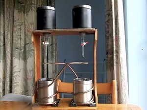 Electricity from water - Kelvin water drop generator