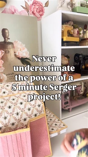 Sue O'Very I Serger Coach on Instagram: "Sometimes all you need is five minutes… …to stitch something fun, useful, and actually finished! 💛 This quick serger project is perfect for beginners—straight seams, no stress, and you’ll end up with the cutest little tissue case. 💛 Type TISSUE in the comments and I’ll send you the FREE PDF pattern + step-by-step video tutorial AND sign you up for The Serger Loop—my weekly newsletter packed with tips, tricks, and inspo to keep those wins coming! #SueOVe