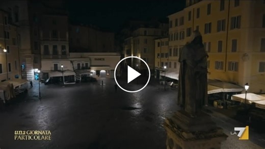Ultimi istanti di Giordano Bruno prima del rogo a Roma nel 1600