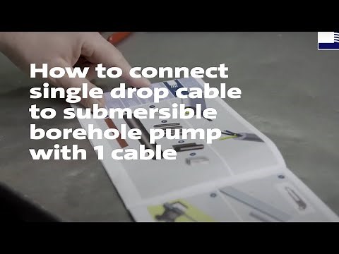 How to connect single drop cable to submersible borehole pump with 1 cable